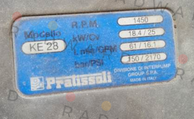 Pratissoli-Model#: KE28 - Obsolete!! Replaced by "KE28H" price