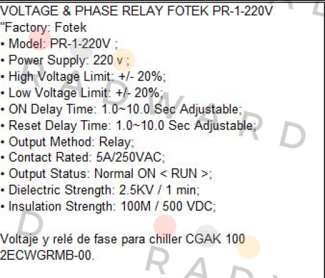 Fotek-PR-1-220V  price