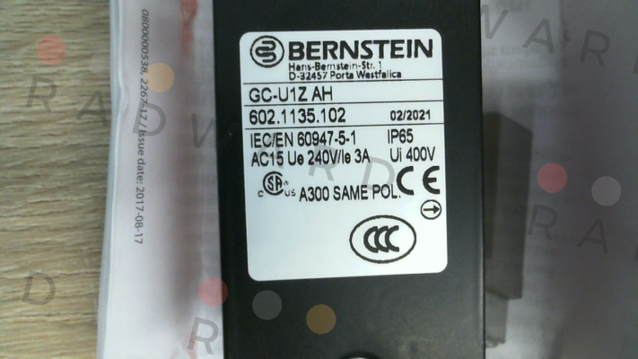 Bernstein-P/N: 6021135102 Type: GC-U1Z AH                    B price