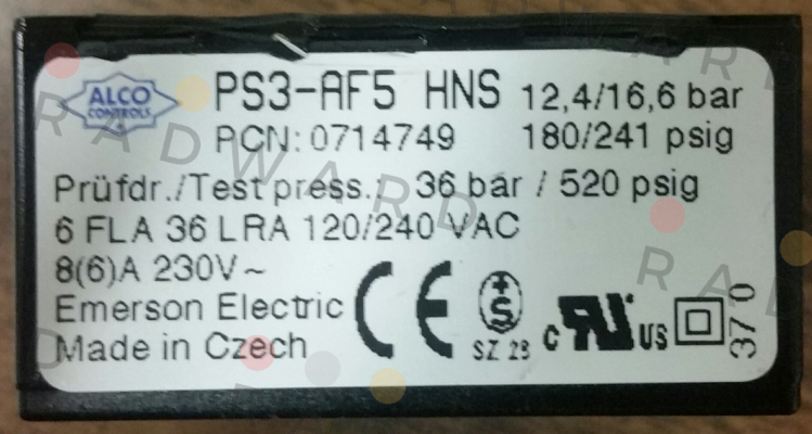 Alco-PS3-A5S 12.4/16.6 price