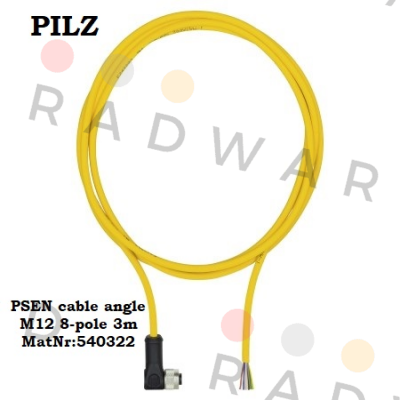Pilz-PSEN cable angle M12 8-pole 3m MatNr:540322 price