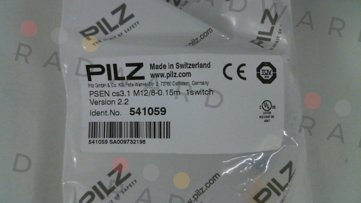 Pilz-p/n: 541059, Type: PSEN cs3.1 M12/8-0.15m  1switch price