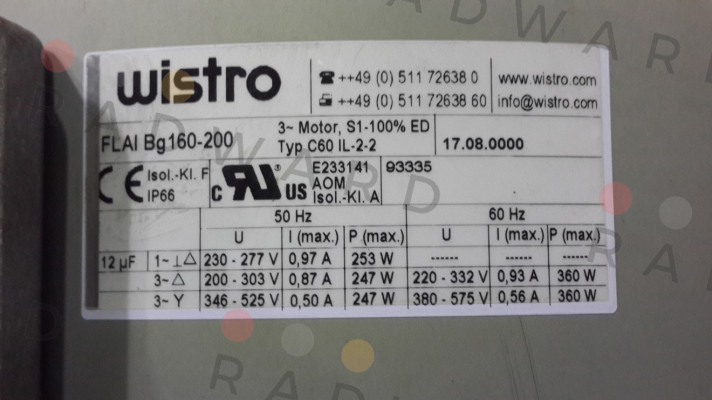 Wistro-17.08.0000 price