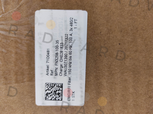 Schaffner-FN3258-100-35 price